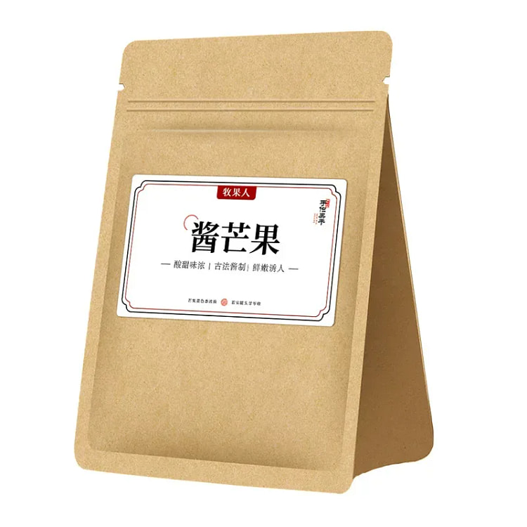 牧果人酱芒果干280g九制芒果酸甜蜜饯果脯追剧零食 280 克