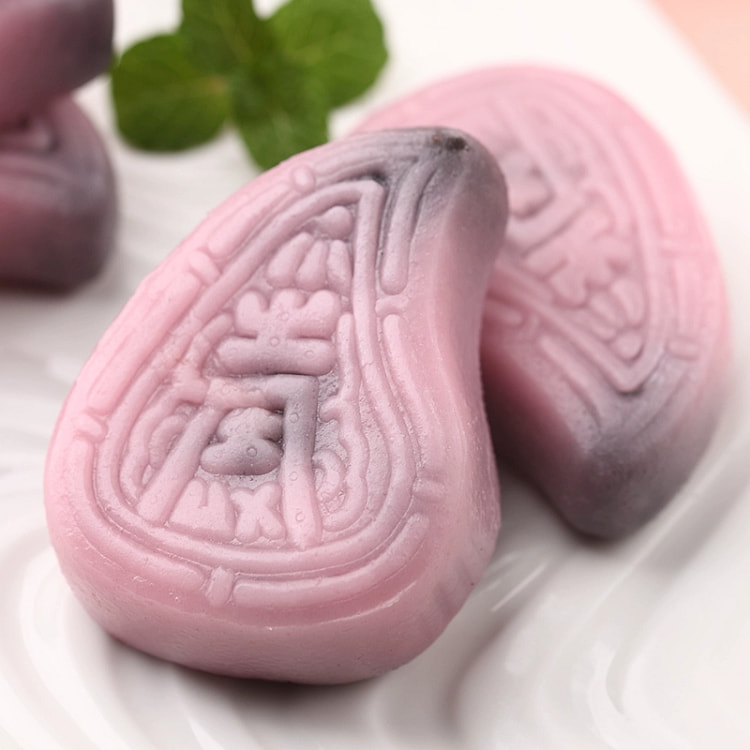 Chaoshan specialties: red peach cake, kueh bean paste, mochi, snacks, snack