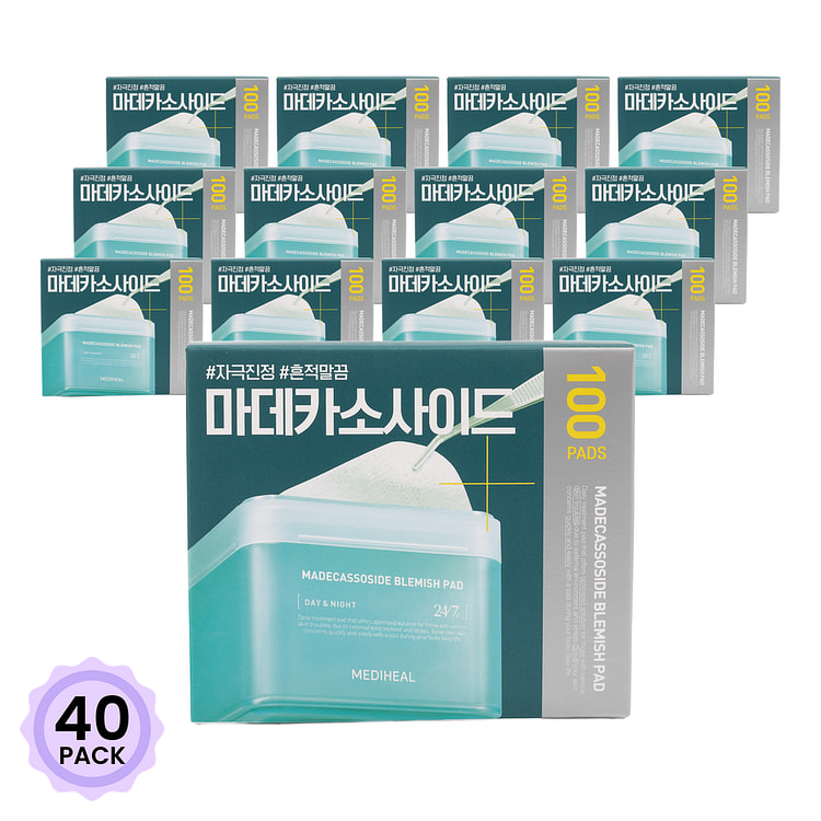 Mediheal Madecassoside Blemish Pad Set 100 Sheets 1 box*40 pack