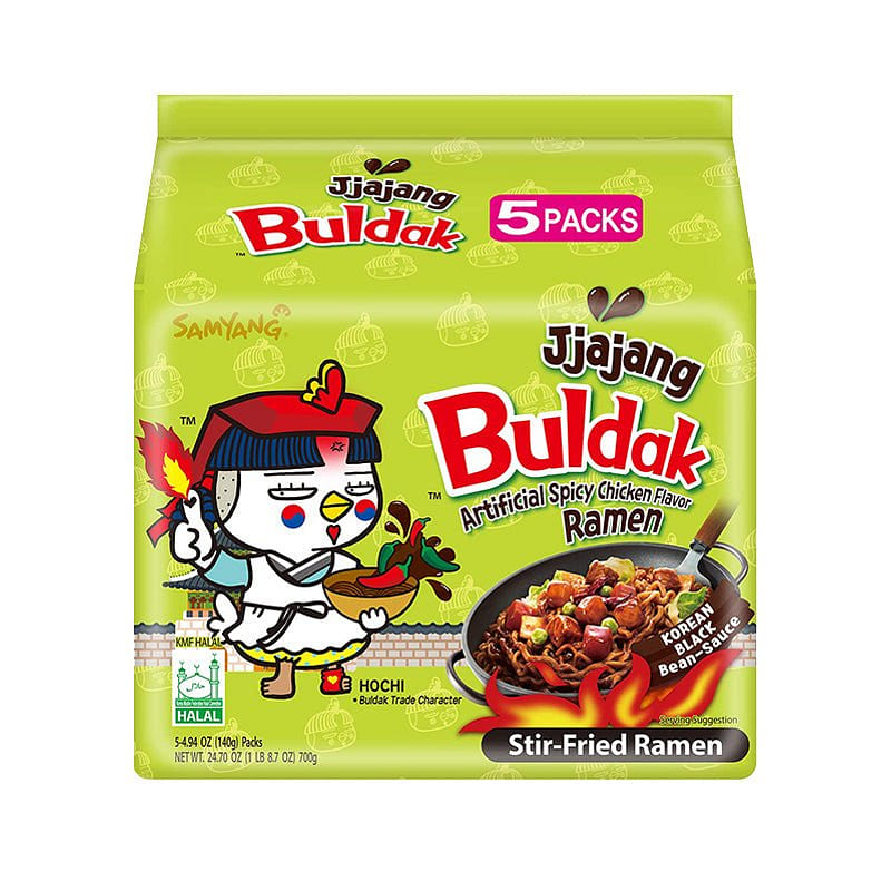 Samyang Buldak Spicy Jjajang Flavor Ramen (5 Pack) - Jjajang 1 each