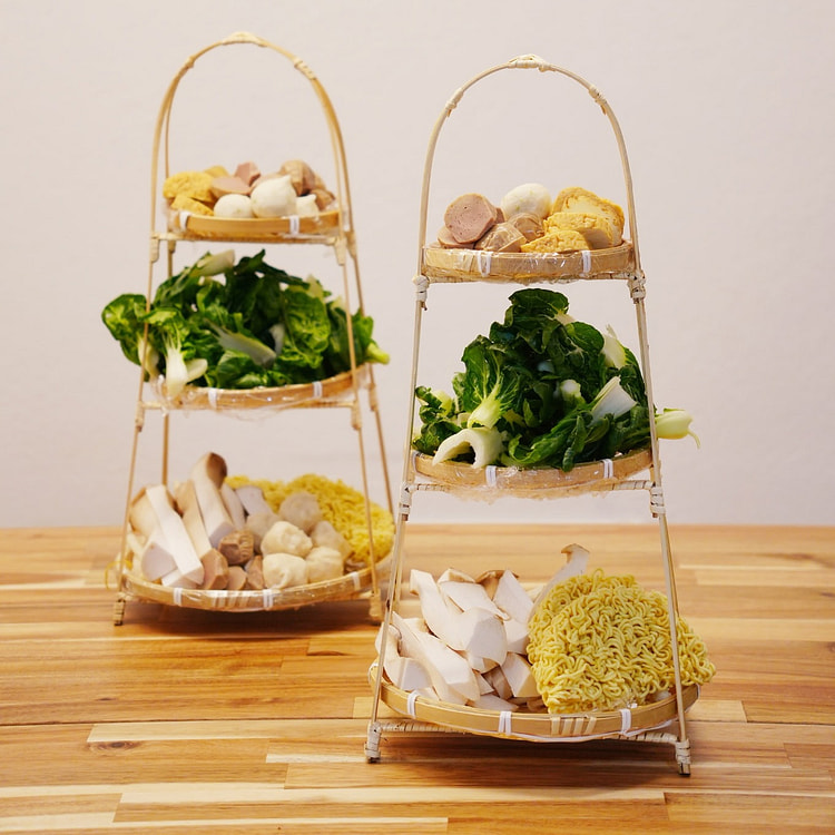 Sustainable Bamboo Woven Basket (Set of 2)