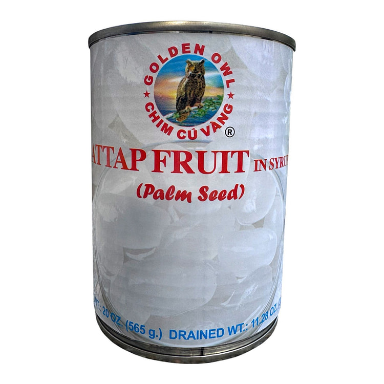 Golden Owl's Attap Fruit in Syrup (Palm Seed) 565 g