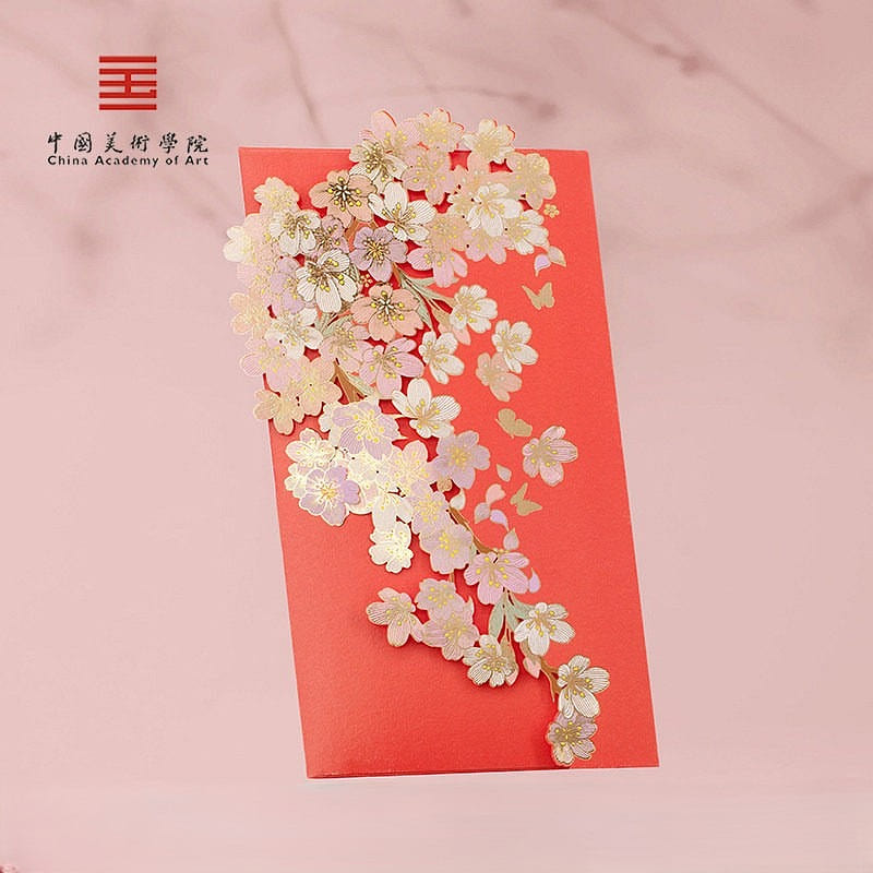Colorful Cherry Blossom Red Packet (1 Pack) 1 count