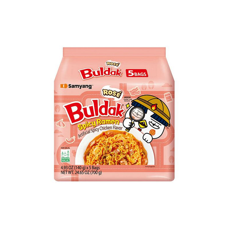 [Samyang] Mì ramen Buldak vị sốt kem rosé (dạng gói) - 24.65 oz 1 each