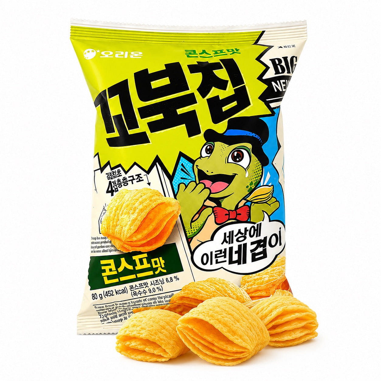 Orion Tortoise Shaped Sweet Corn Chips 70g 1 each