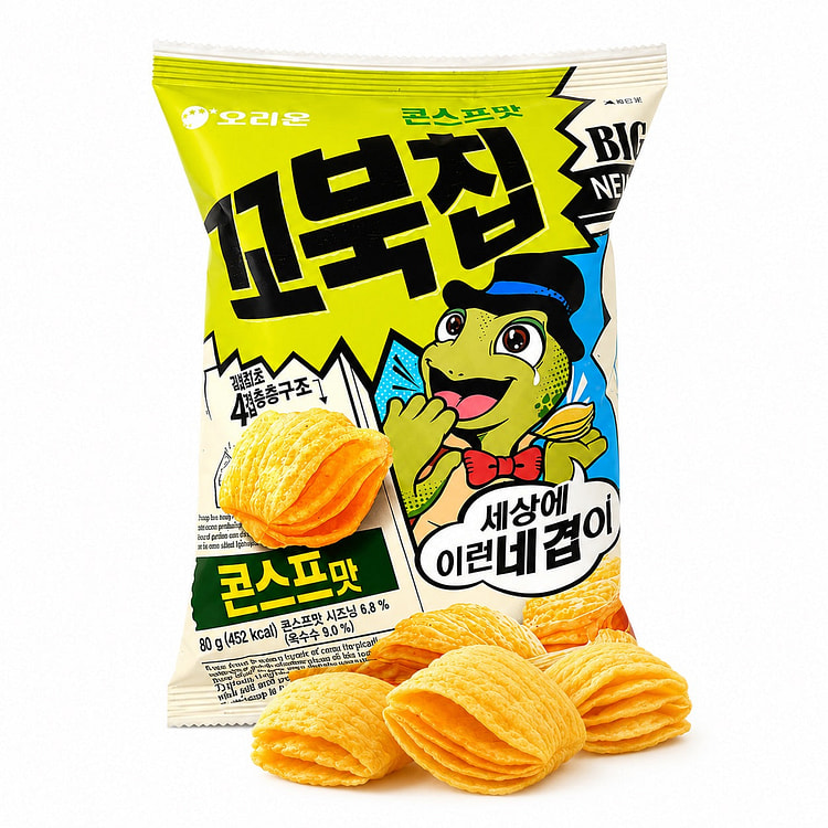 Orion Tortoise Shaped Sweet Corn Chips 70g 1 each