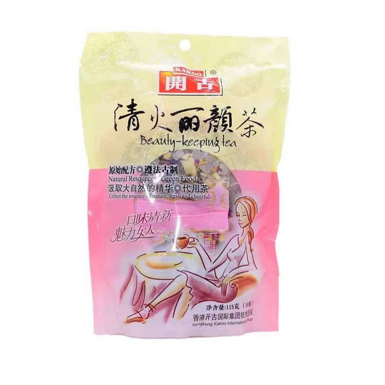 开古 清火丽颜茶山楂玫瑰百合女人金银花菊花袋泡茶