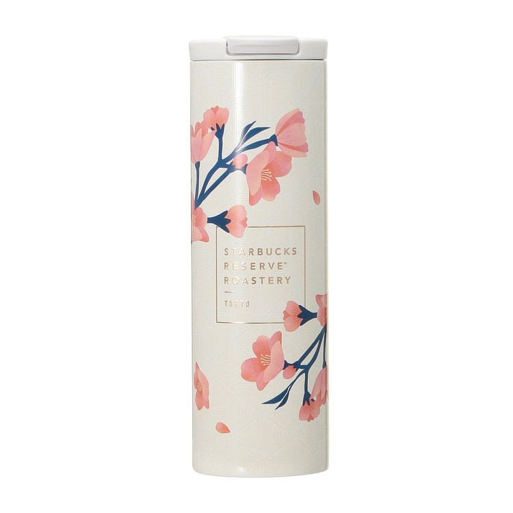 星巴克 樱花限定 不锈钢随行杯白樱花473ml