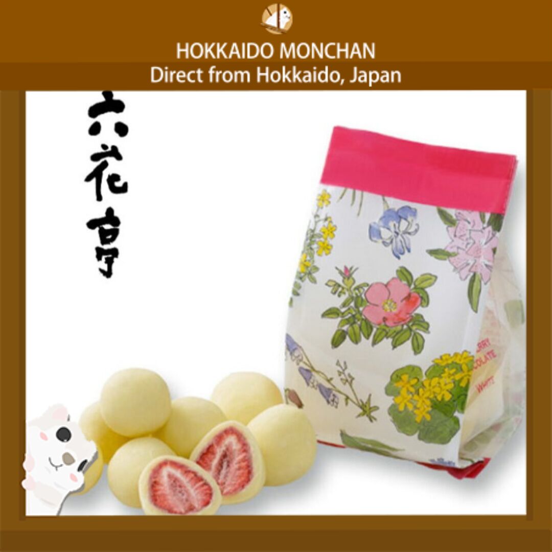 ROKKATEI Strawberry White Chocolate 60g/bag 1 each - Weee!