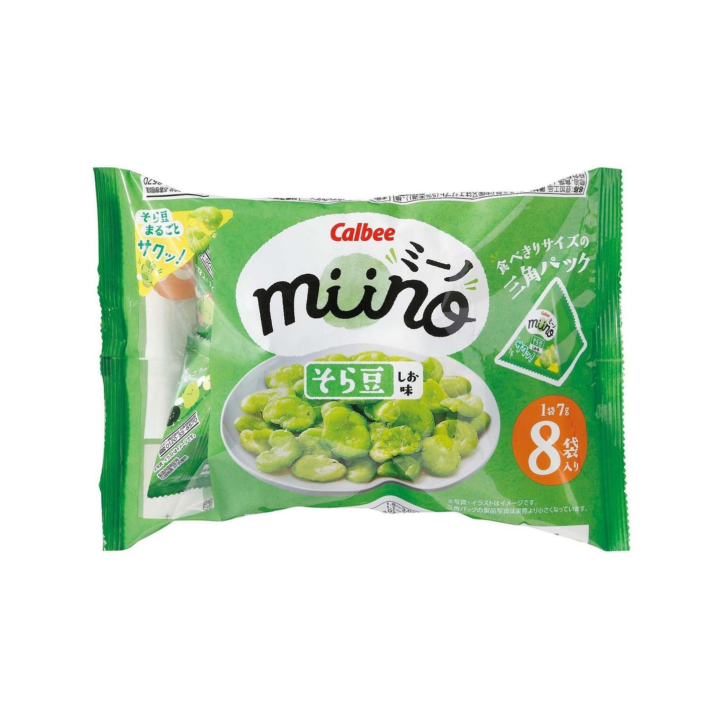 Calbee miino Salted Broad Bean 56g 1 each