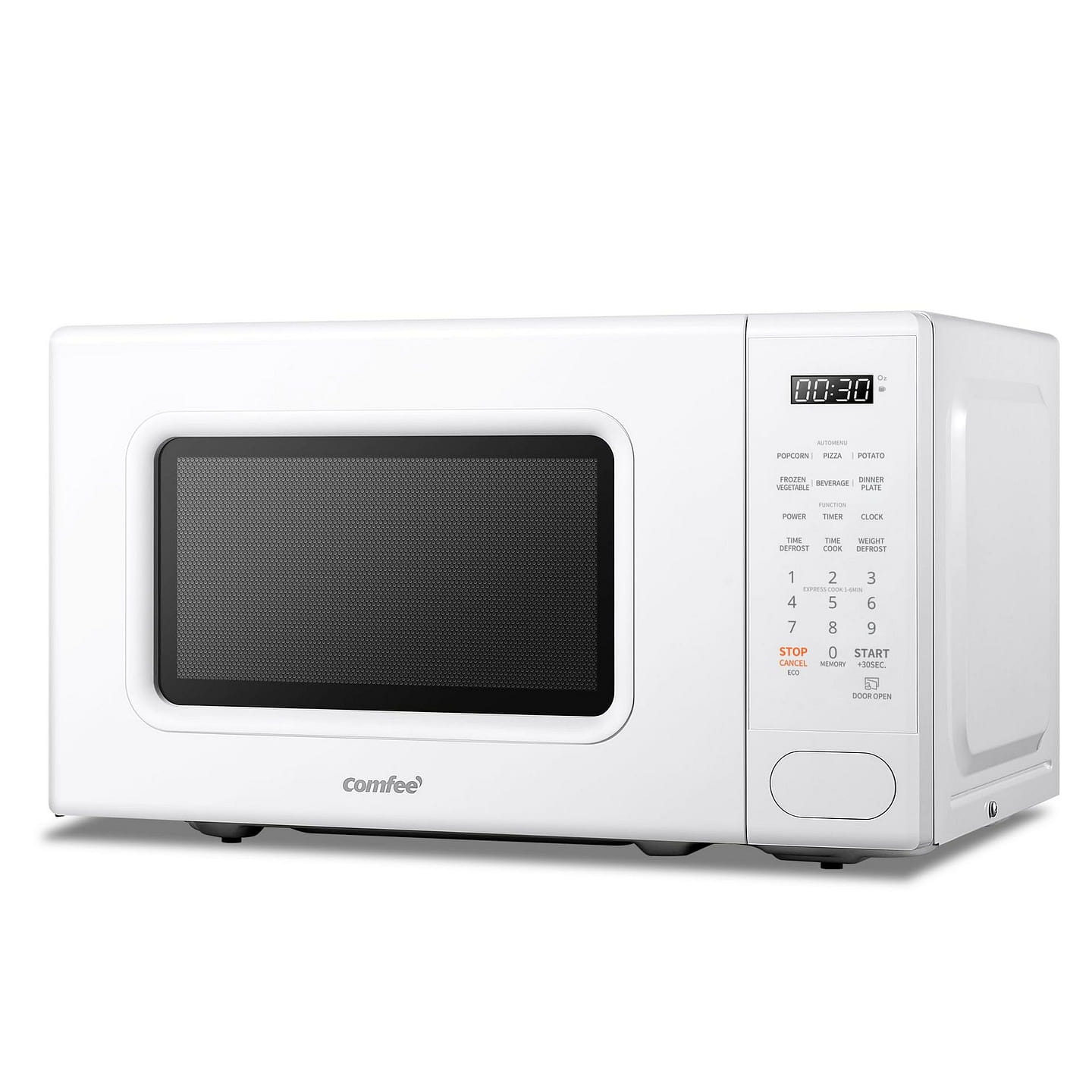 700W Retro Microwave with 11 power levels, Fast Multi-stage Cooking, Turntable 1 each