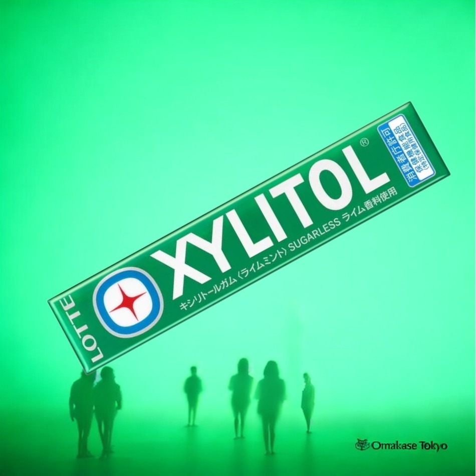 Get Lotte Xylitol Gum Lime Mint 21g (14 tablets) Delivered | Weee