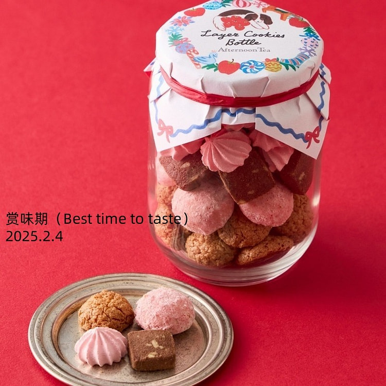 Afternoon Tea Christmas Layer Cookie Bottle 145g
