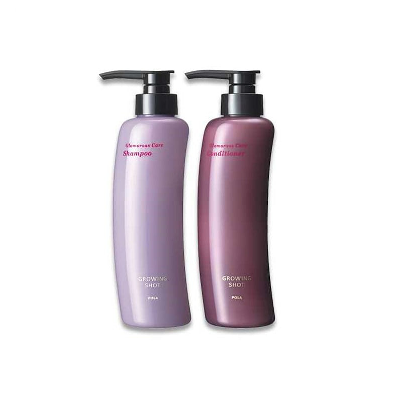 POLA Glowing Shot Glamourous Care Shampoo 370ml+Glamorous Care Conditioner 370ml 1 each