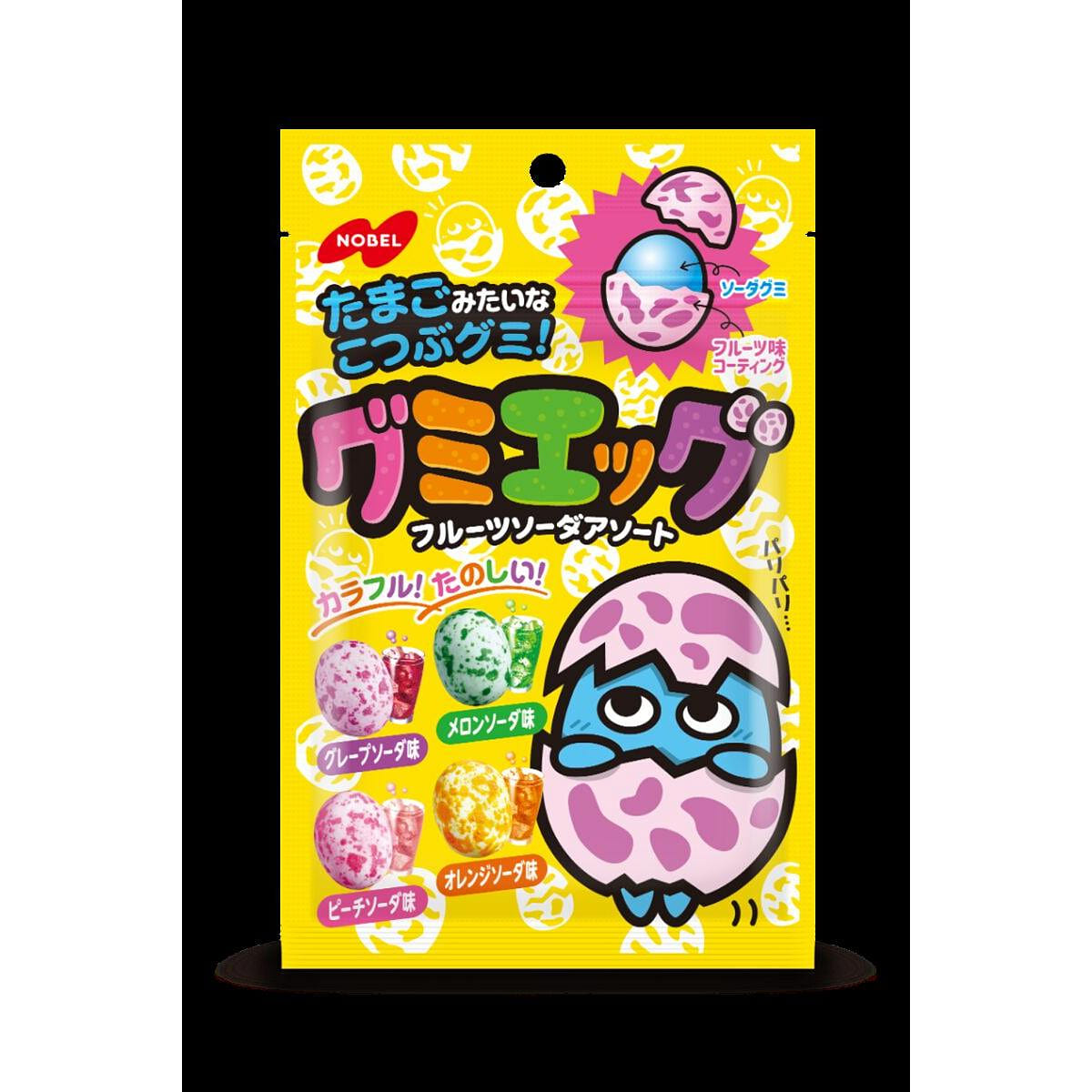 NOBEL Assorted 4 Fruit Soda Gummy Candies 40g 1 count