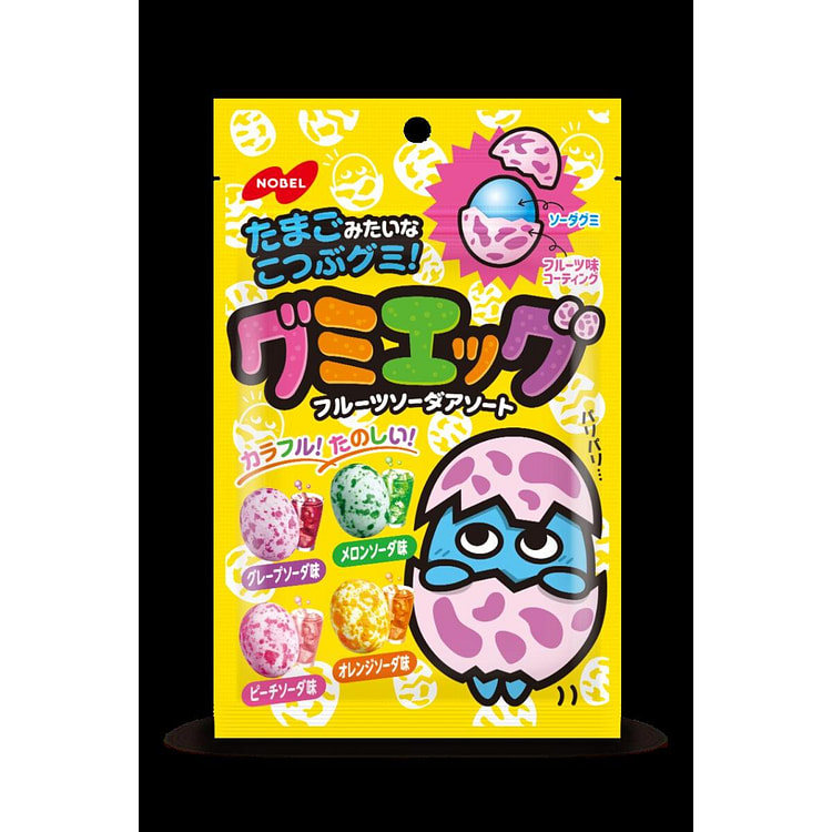 NOBEL Assorted 4 Fruit Soda Gummy Candies 40g 1 count