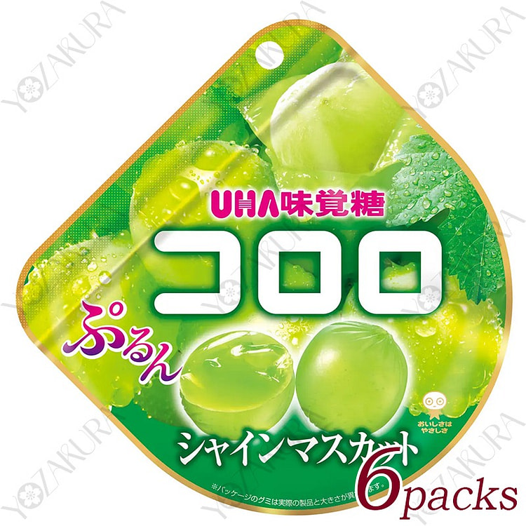 UHA Mikakuto Kororo Muscat Gummy 48g * 6 Packs