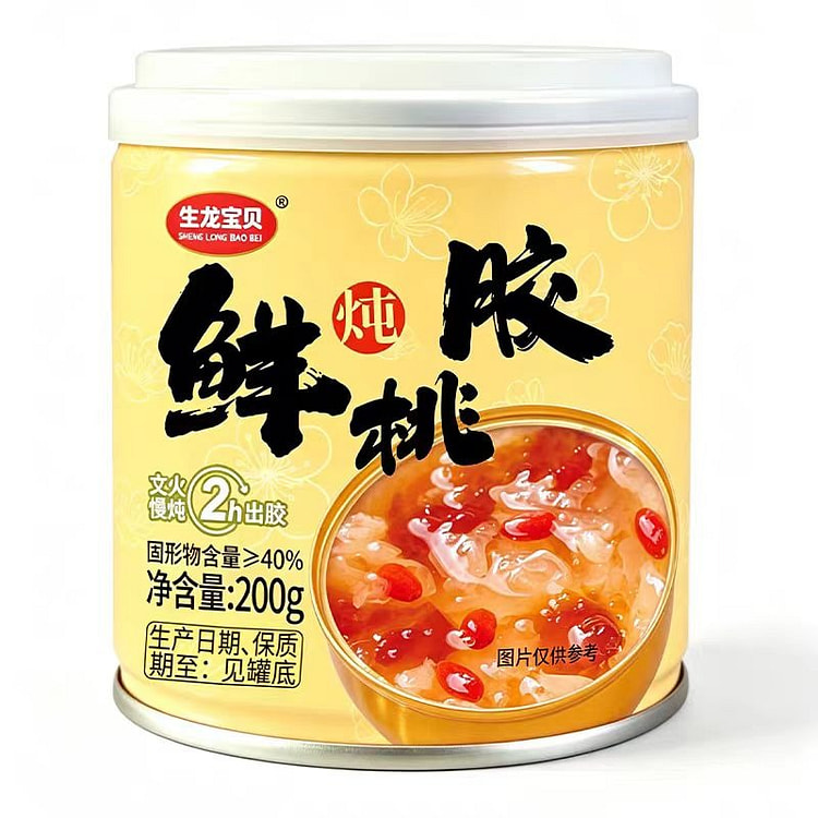 生龙 鲜炖桃胶 即食免煮 200g*2罐 400 克