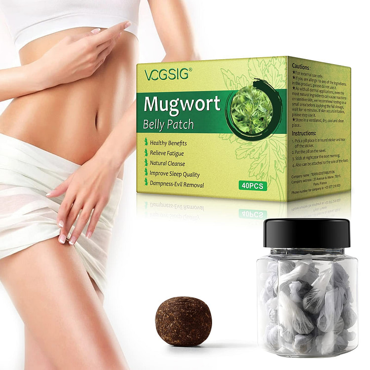 40PCS Wormwood Belly Patch, Mugwort Navel Sticker