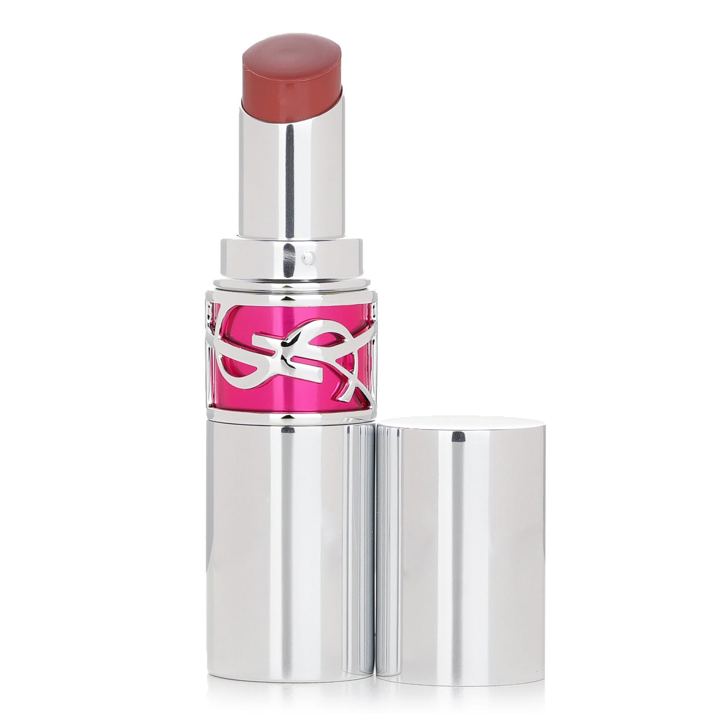 Yves Saint Laurent New Silver Tube Lipstick #15 Showcasing Nude 3.2g/0.11oz 3.2 g
