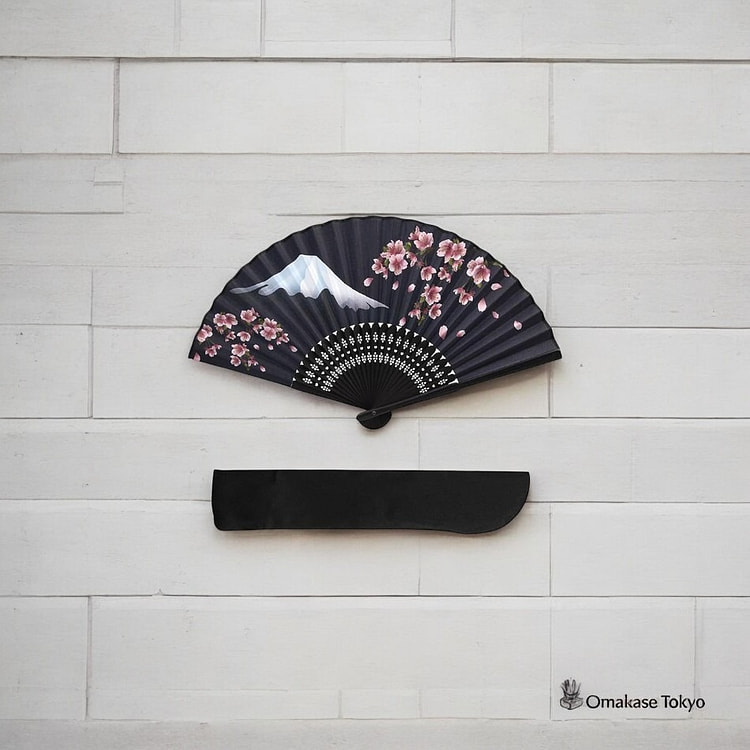 银科竹罗纹丝绸手扇-B 160 克