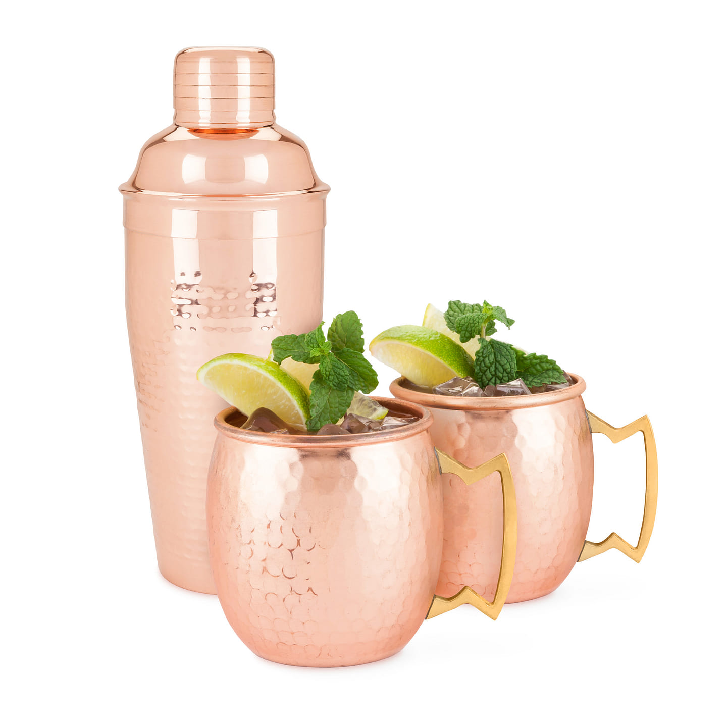 Hammered Copper Bar Set by Twine® 3 each