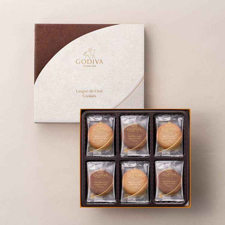 GODIVA  法式薄饼夹心饼干礼盒  18片装