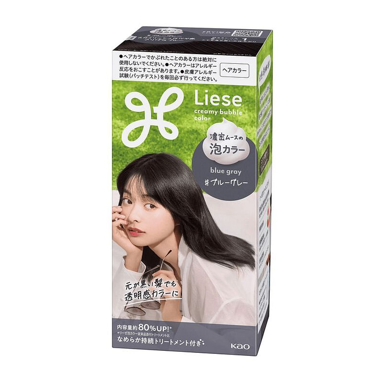 Kao Liese Prettia Foam Color Blue Gray 115mL 115 ml