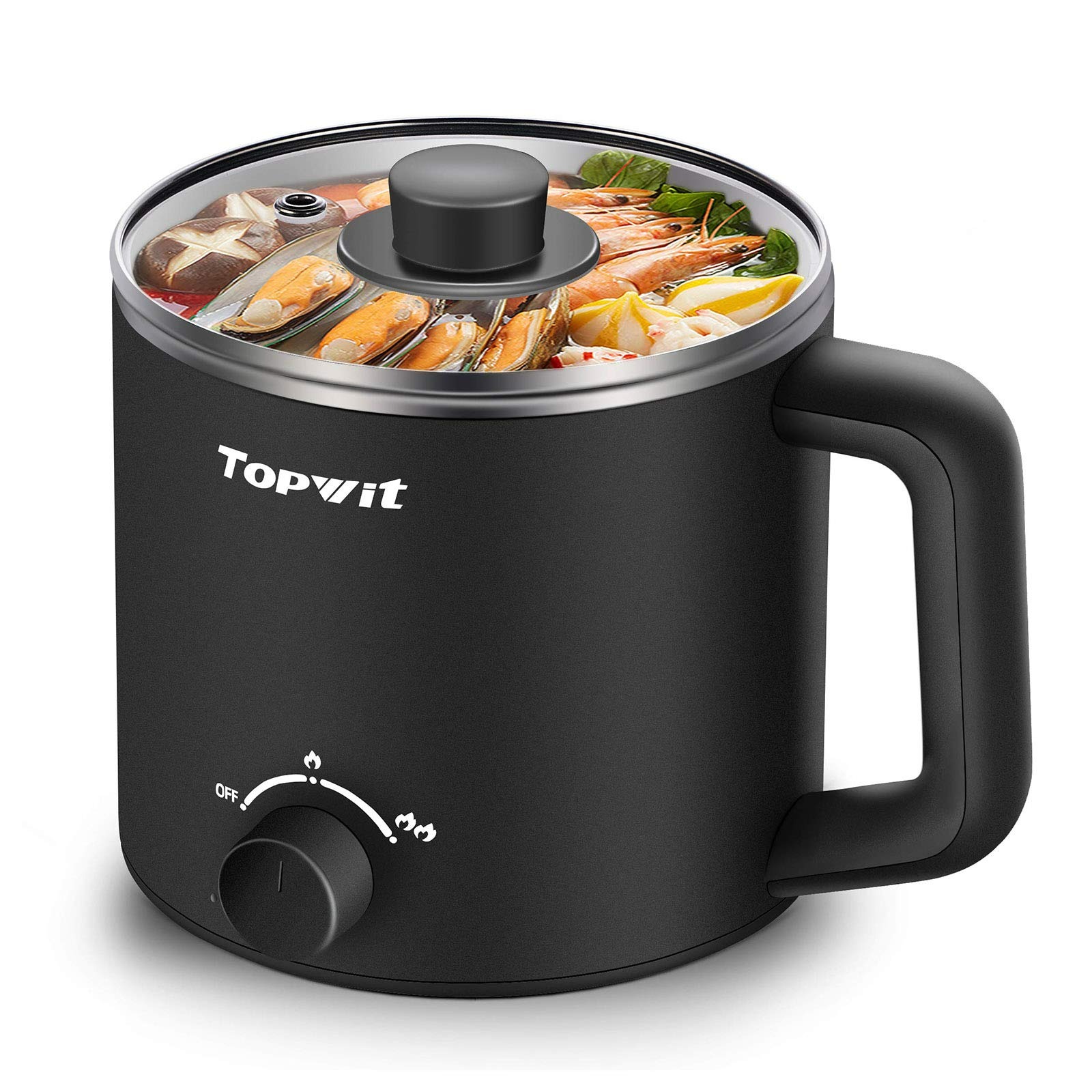 Hot Pot Electric, Electric Pot, 1.6L Ramen Cooker, Multifunctional Electric Cook 1 개
