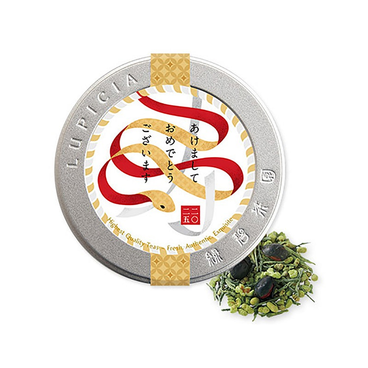 lupicia 2025 New Year Limited Edition Black Bean Brown Rice Tea Can 50g
