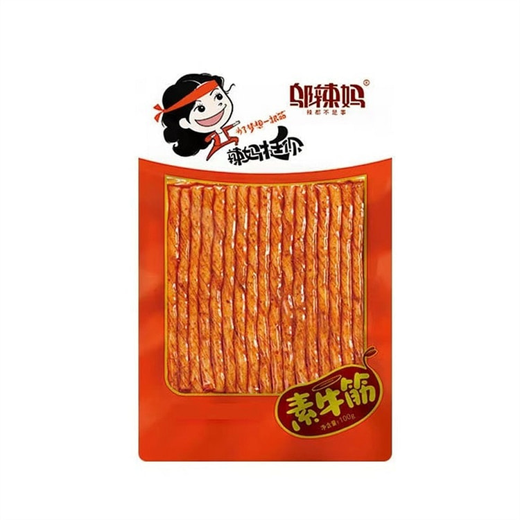 邬辣妈 素牛筋 辣条辣味怀旧童年 100g/袋 1 包