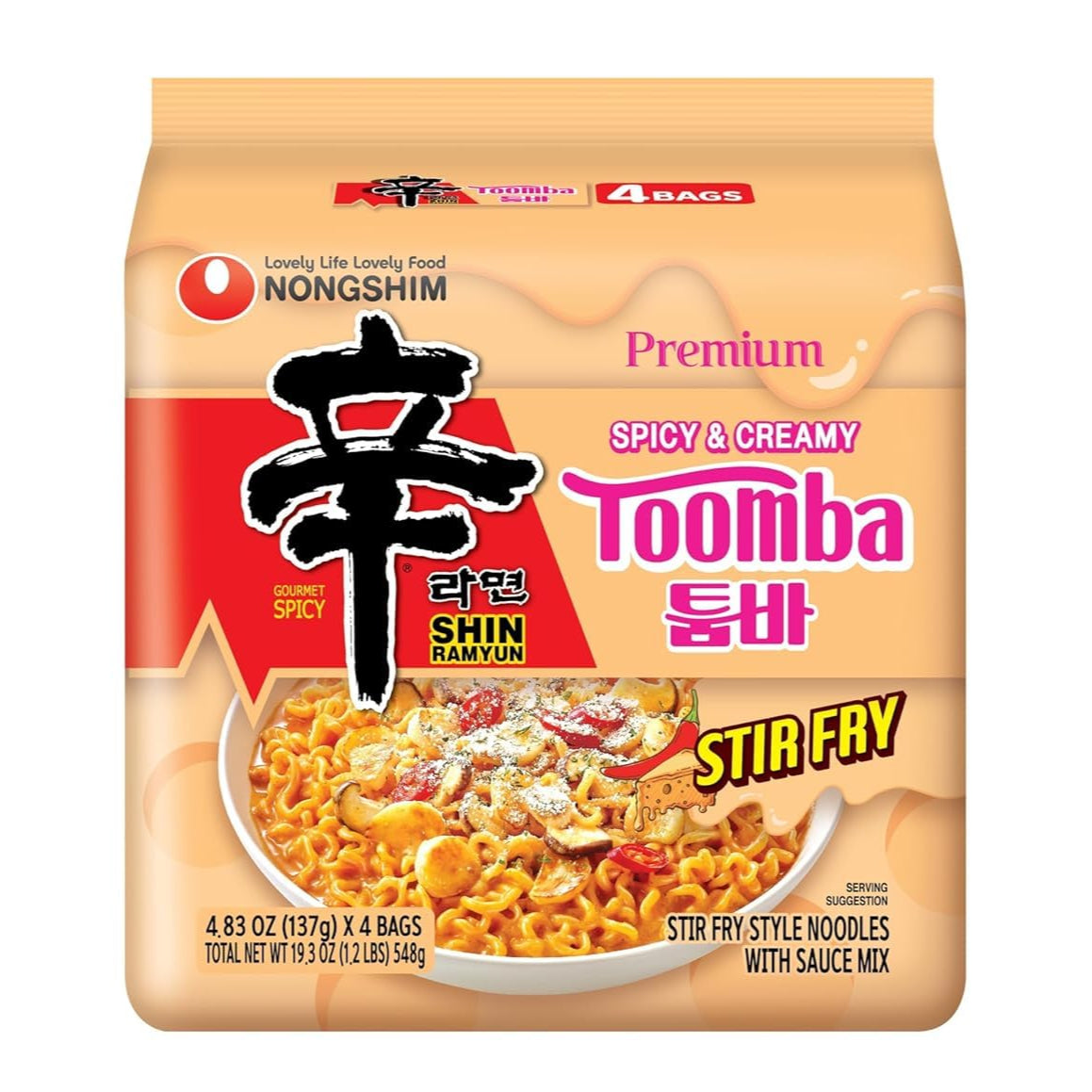 Nongshim Shin Ramyun Toomba 4 Pack 1 each