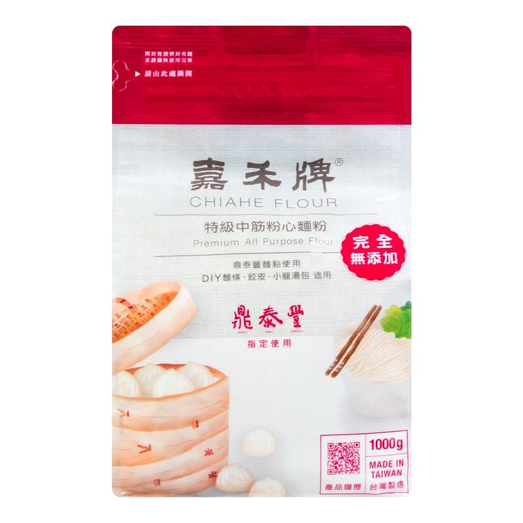 嘉禾牌 特級中筋粉心麵粉 (麵條, 餃皮, 小籠湯包適用) 1000 克