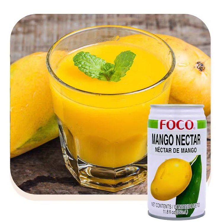 泰国进口FOCO福口芒果果汁350ml罐装饮料