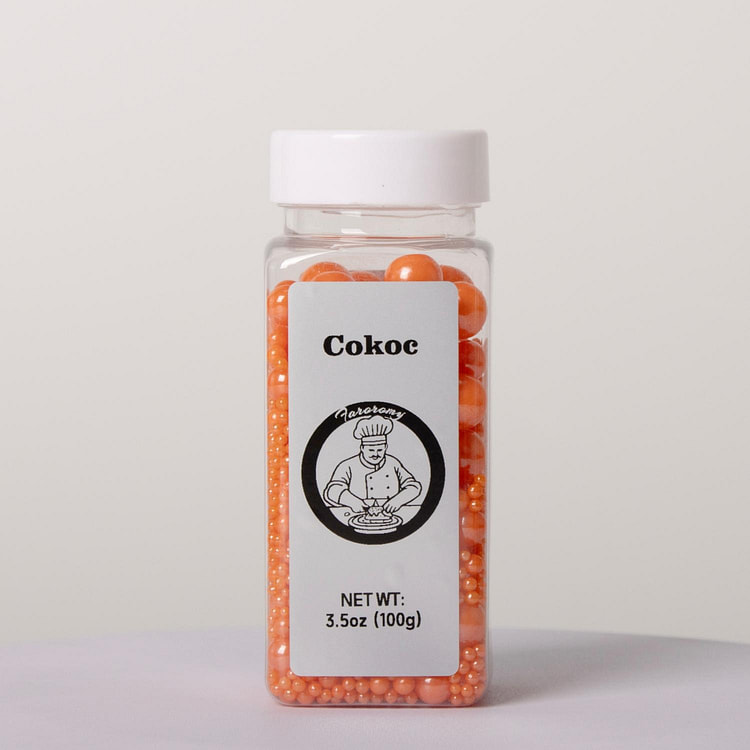 Cokoc 可食用彩针撒糖 橙色珍珠