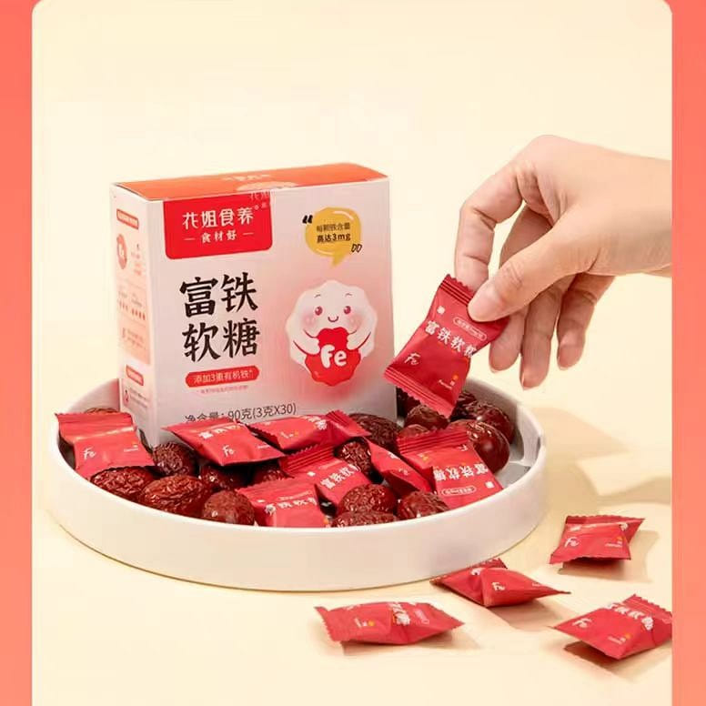 Hua Jie Shi Yang Iron rich fudge 90g*1 box 90 g