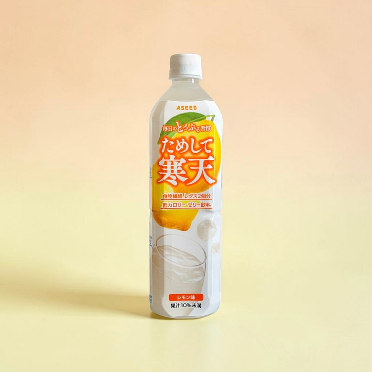 寒天果冻饮品 - 身体果实摇摇乐柠檬果冻饮料， 900 毫升