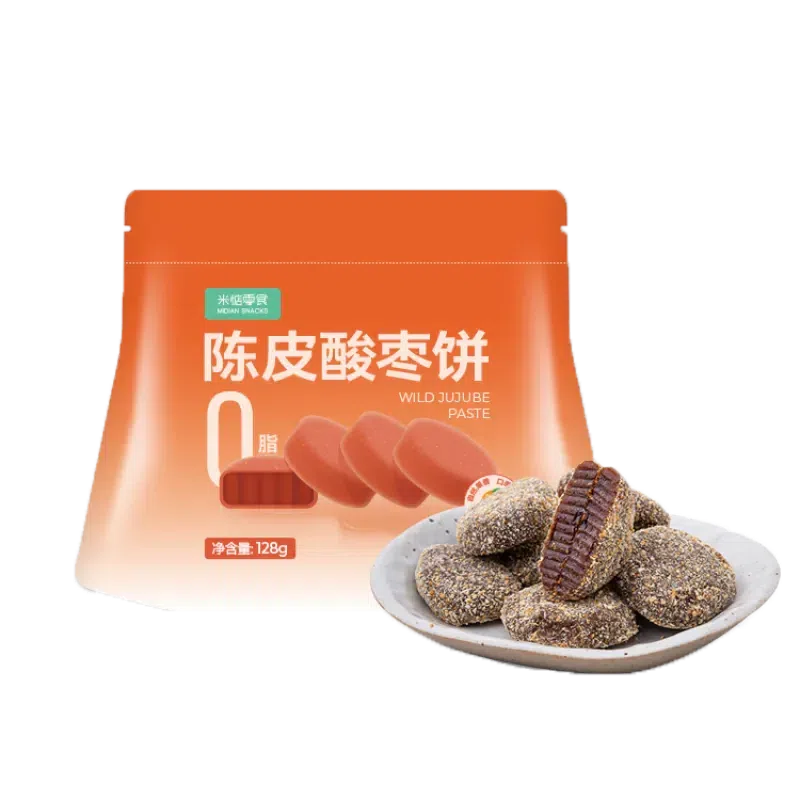 MIDIAN Tangerine Peel Wild Jujube Cakes 128g *2 1 each