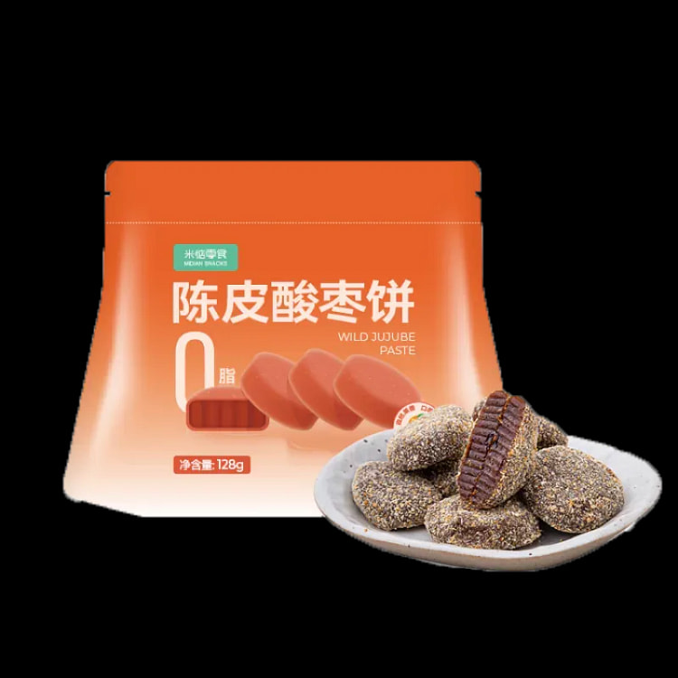 MIDIAN Tangerine Peel Wild Jujube Cakes 128g *2 1 each
