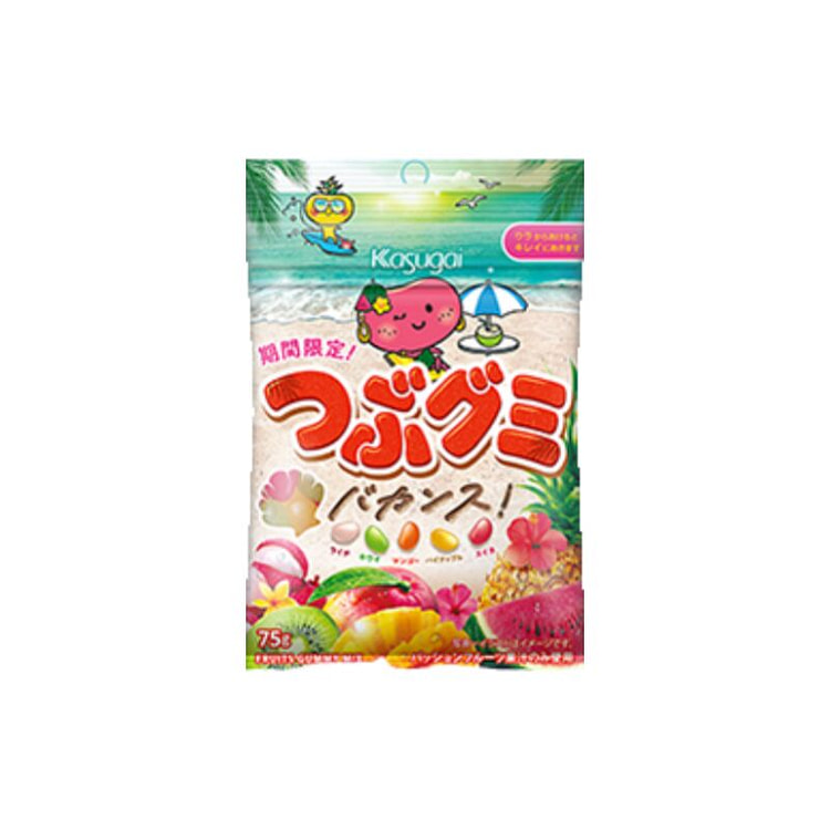 春日井 期间限定 缤纷热带水果口味小粒软糖 75g
