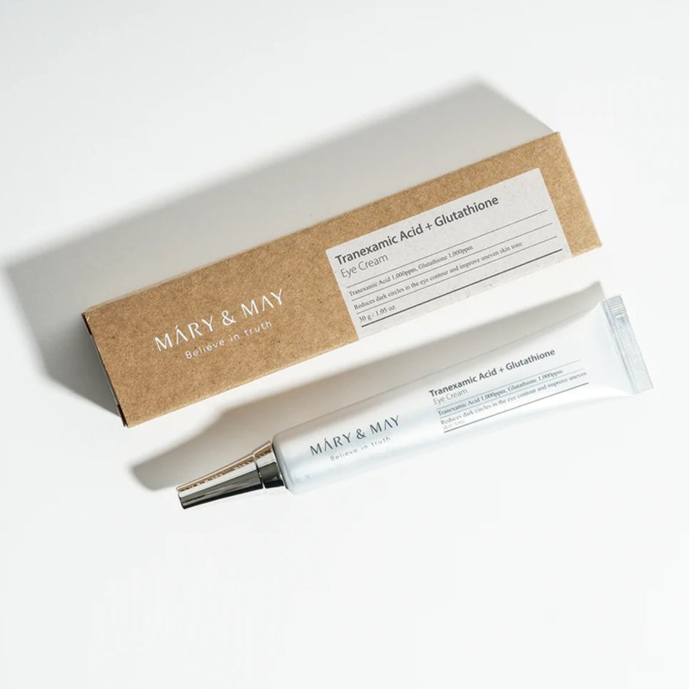 mary&may tranexamic acid glutathion eye cream Amazon.com: Mary&May Tranexamic Acid + Glutathione Eye Cream (30ml) -  Korean Skincare for Dark Circles & Uneven tone main image 0