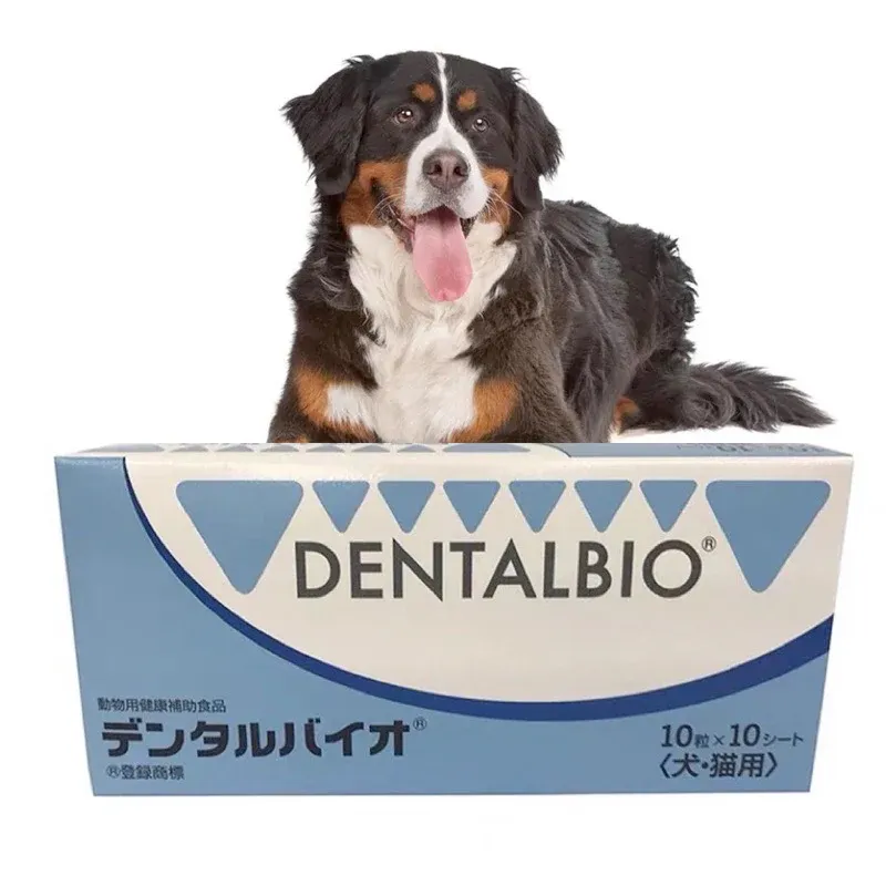 DENTALBIO 犬用サプリメント 100枚入り Get Kyoritsu Pharmaceutical Oral Antibacterial for Dogs and Cats