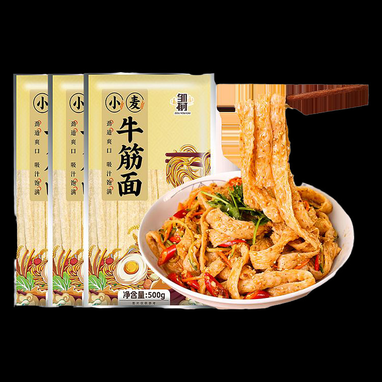Zou Youcai: Shaanxi Liangpi Beef Tendon Noodles Dry Goods, Non-cooking Inst
