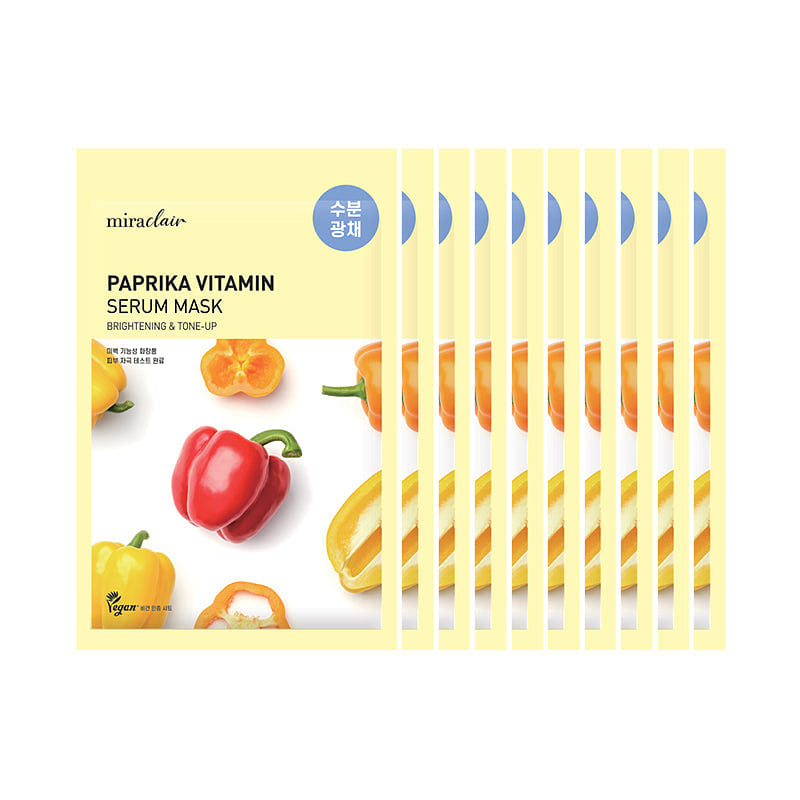 Miralciar Paprika Vitamin Serum Mask 10 Pack 1 each