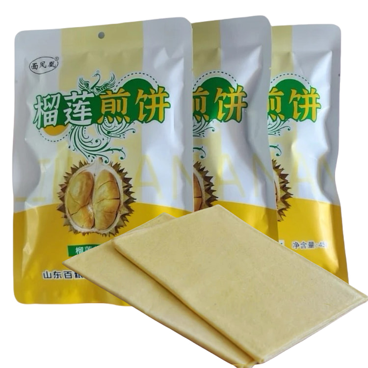 榴莲煎饼 山东煎饼  即食独立包装 添加35%榴莲 配料表干净 45g*3袋