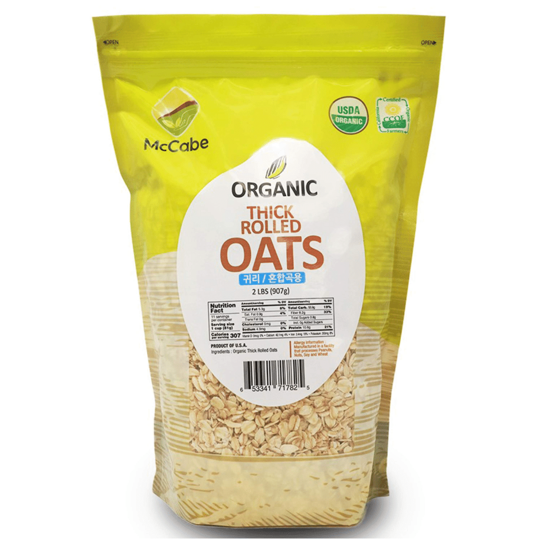 McCabe Organic Thick Rolled Oats 2lb 2 ポンド