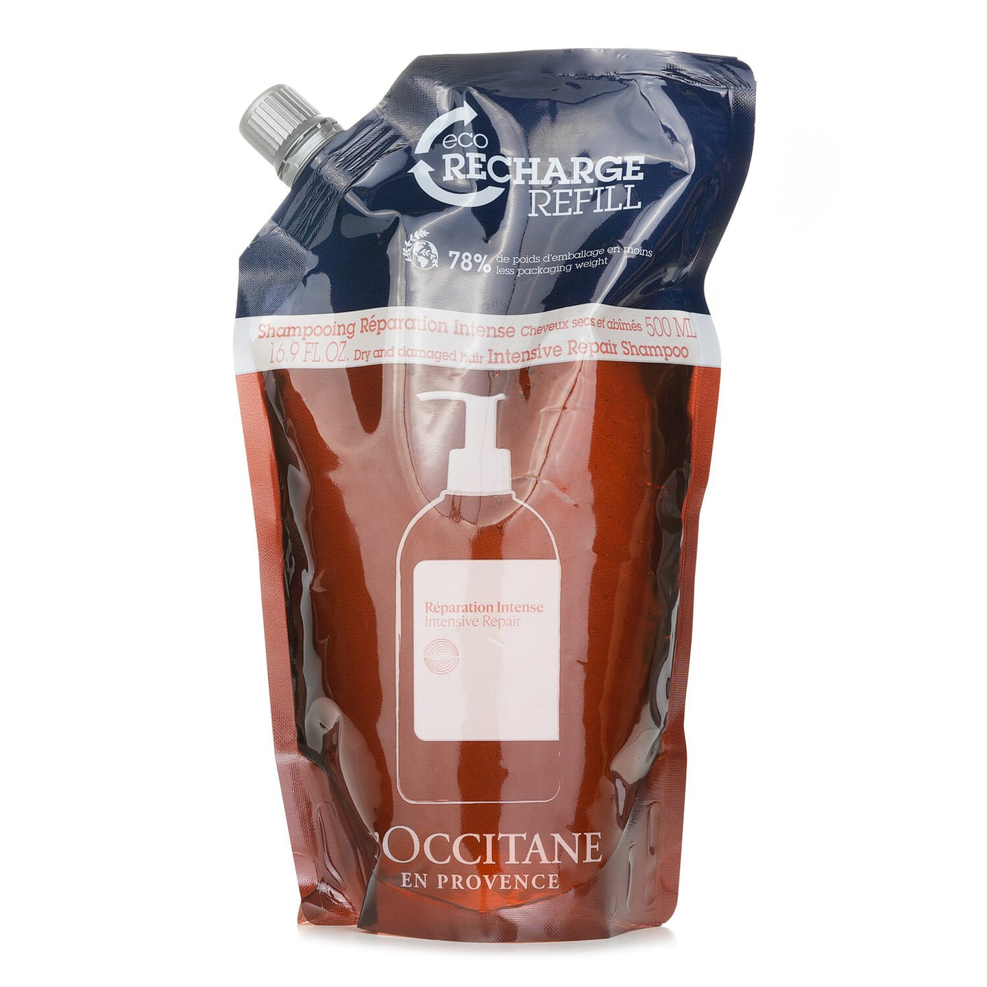 L’Occitane Intensive Repair Shampoo – Dry and Damaged Hair (Eco-Refill) 500ml 500 ml