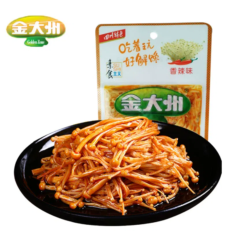 Jin Dazhou spicy enoki mushroom 60g 60 g
