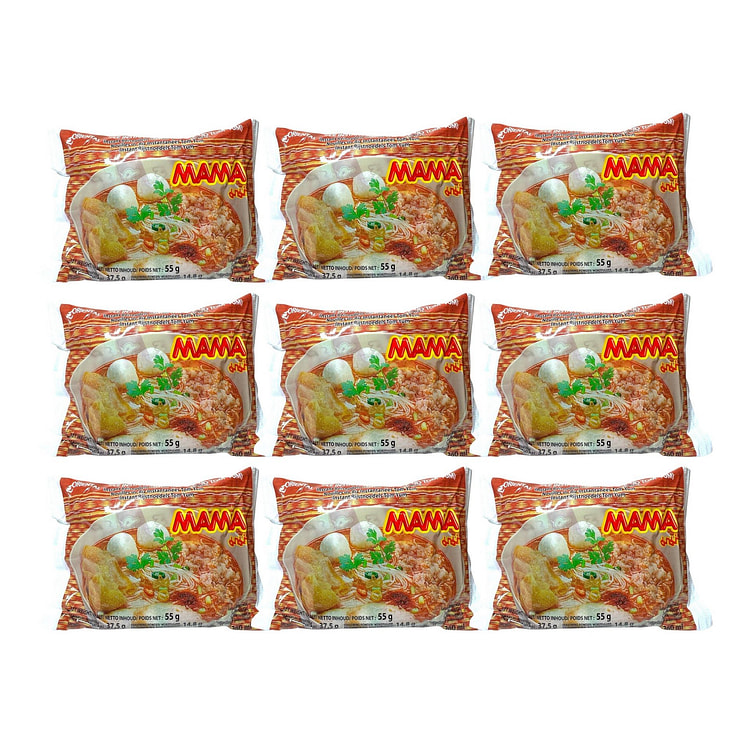 MAMA Oriental Style Instant Noodles Chan Tom Yum 55 g*9 pack