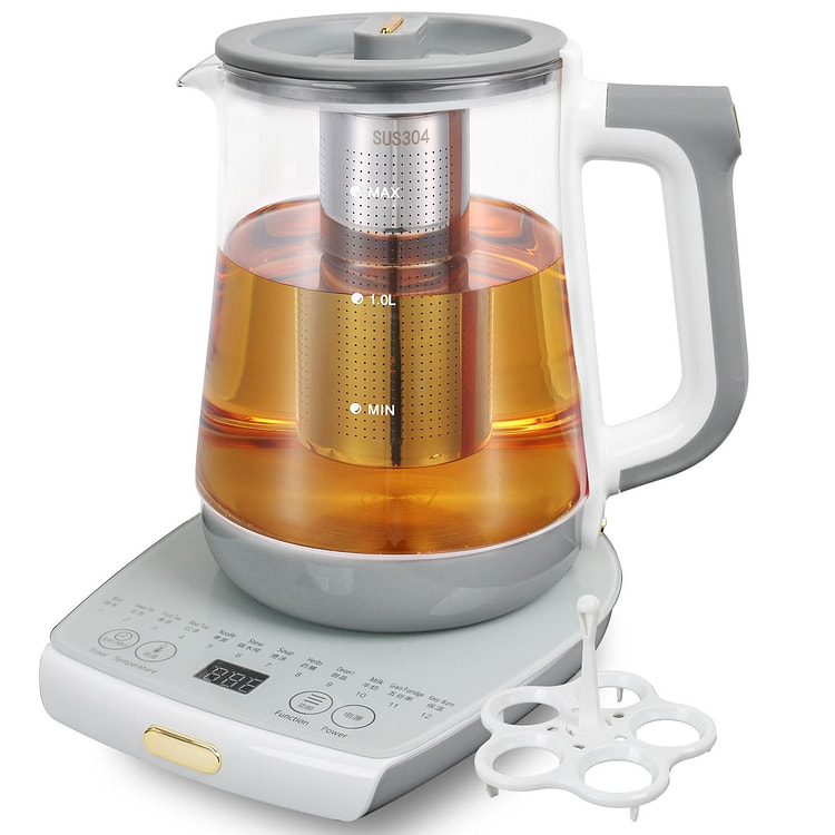 多功能养生壶 1.8升保温电热水壶 煮茶壶带泡茶器